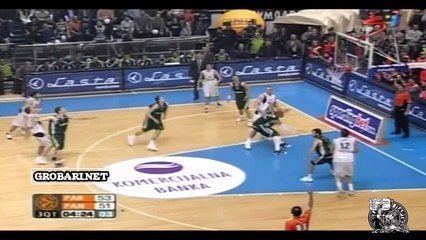 Grobari (atmosfera bez tv komentatora) Partizan - Panathinaikos 19.03.2008 2/2