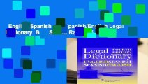 English/Spanish and Spanish/English Legal Dictionary  Best Sellers Rank : #5