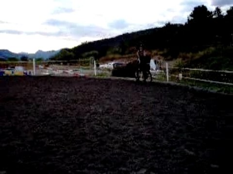 Elsa et moi reprise galop 5 pendant l'été dernier