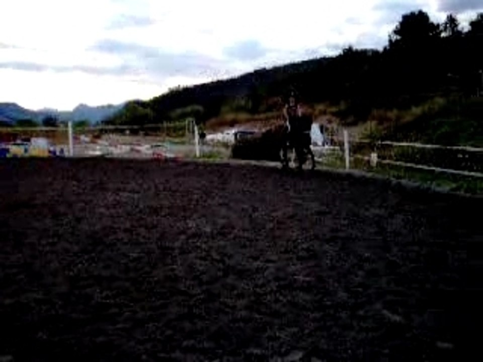 Elsa et moi reprise galop 5 pendant l'été dernier