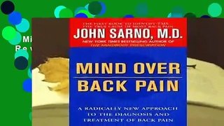 Mind Over Back Pain  Review