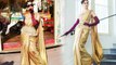 Kangana Ranaut wears golden Saree at Cannes 2019 Red Carpet | FilmiBeat