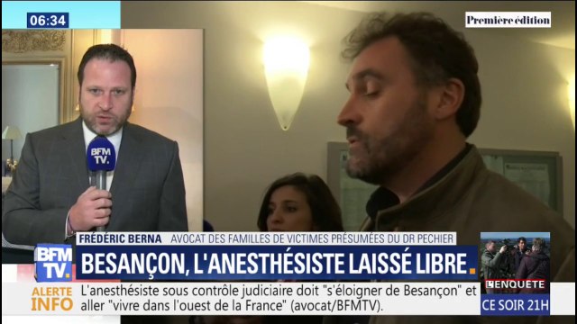 La décision de laisser l'anesthésiste de Besançon en liberté sous contrôle judiciaire choque les familles , selon l'avocat des victimes présumées