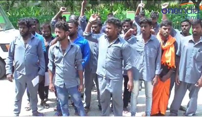 கோழிப்பன்னையில் பணிநிரந்தரம் கோரி ஊழியர்கள் உள்ளிருப்பு போராட்டம்- வீடியோ