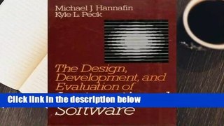 Design, Development and Evaluation of Instructional Software  Review