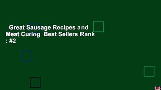 Great Sausage Recipes and Meat Curing  Best Sellers Rank : #2