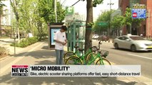 Commute and short-distance travel made fun and easy on electric bikes and scooters in Seoul