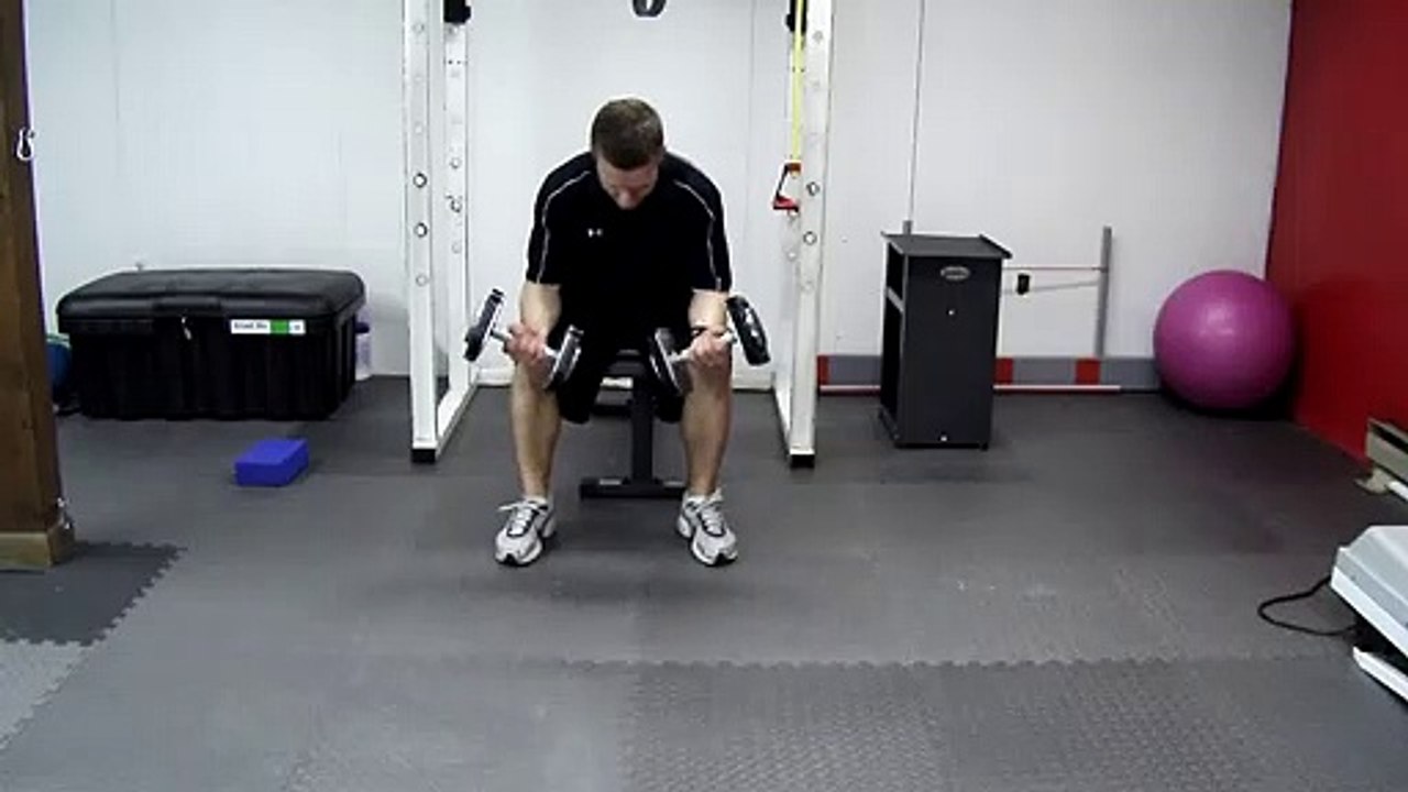 Seated Dumbell Forearm Flexion