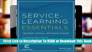 About For Books  Service-Learning Essentials: Questions, Answers, and Lessons Learned  Review
