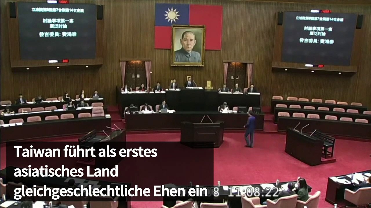 Taiwan führt gleichgeschlechtliche Ehen ein