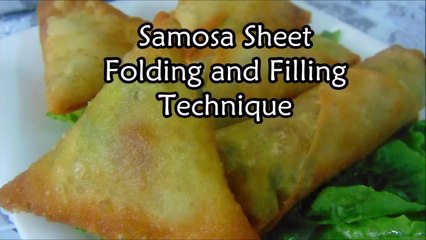 How to fold Samosa perfectly - Samosa Sheets Folding - Ramzan Special