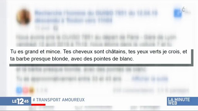 Coup de foudre : Une parisienne fait tout pour retrouver un homme croisé dans un train Ouigo - Regardez