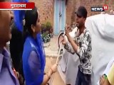 मुरादाबाद में चोर से अकेले भिड़ गई महिला फिर जमकर की धुनाई, VIDEO वायरल