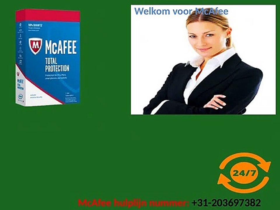bel ons gratis nummer +31-203697382 voor directe hulp bij McAfee Antivirus-problemen