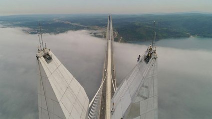 322 Metrede Nefes Kesen Çalışma Havadan Görüntülendi
