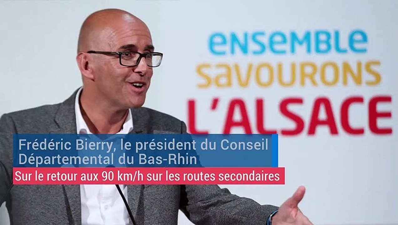 Le président du conseil départemental du Bas-Rhin réagit au retour du 90 km/h
