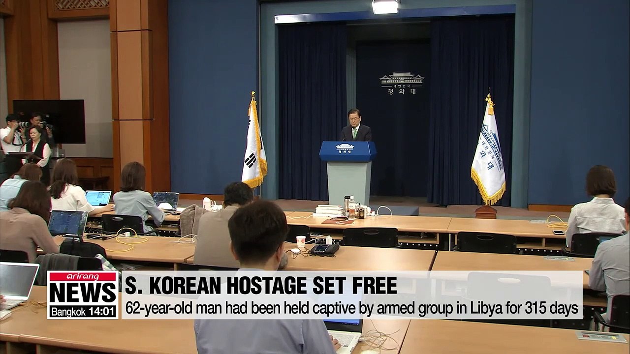 S. Korean hostage in Libya freed after 315 days held captive: Blue House