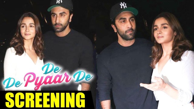 LOVEBIRDS Ranbir Alia Confirm Their RELATIONSHIP At Screening Of Movie De De Pyar De