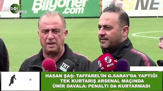 Hasan Şaş ve Ümit Davala, Taffarel'e böyle takıldı