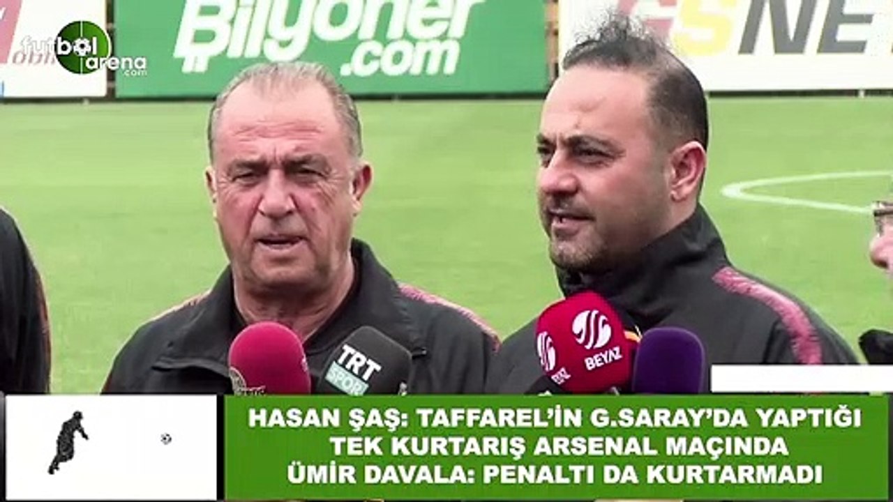 Hasan Şaş ve Ümit Davala, Taffarel'e böyle takıldı