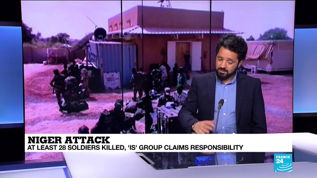 Islamic State group claims attack that left at least 28 soldiers dead in Niger