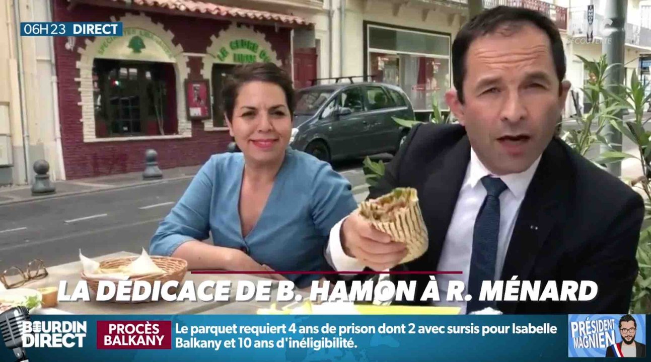 Benoît Hamon mange un kebab à Béziers - ZAPPING ACTU DU 17/05/2019
