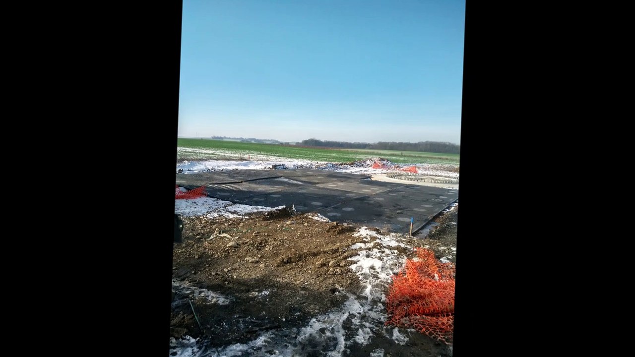 Matériel d'accès sécurisé et de protection de sol TSPS - Chantier à Choqueuse-les-Bénards (60) avec utilisation des plaques Magnum