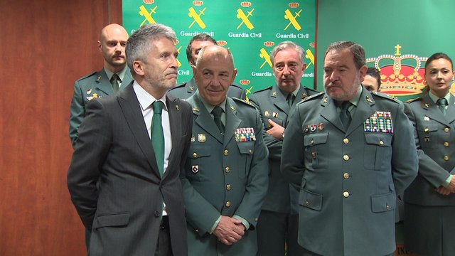 Marlaska acompaña a la Guardia Civil tras la operación contra Ternera