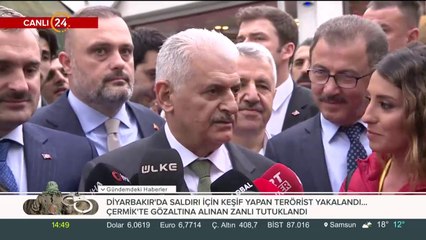 Binali Yıldırım açıklama yapıyor