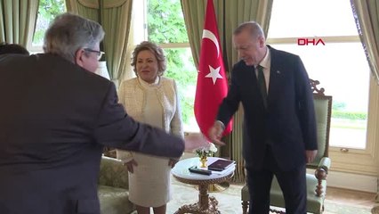 İstanbul- Cumhurbaşkanı Erdoğan, Rusya Federasyon Konseyi Başkanı Matviyenko'yu Kabul Etti