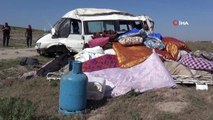 Aksaray’da Tarım İşçilerini Taşıyan Minibüs Devrildi: 13 Yaralı