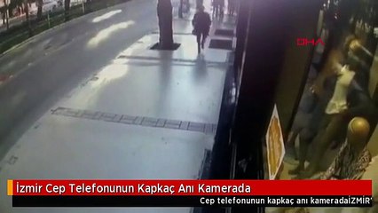 İzmir Cep Telefonunun Kapkaç Anı Kamerada