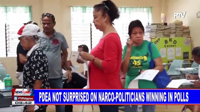 PDEA not surprised on narco-politicians winning in polls