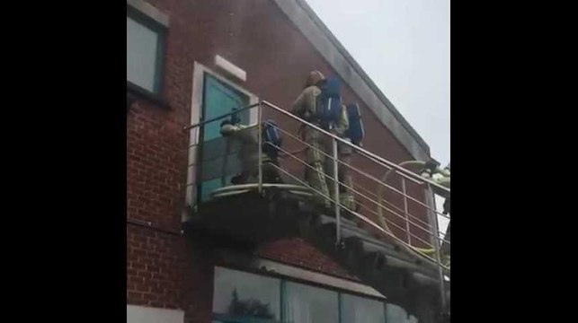 Mons: exercice catastrophe à la Haute Ecole Condorcet/ Video Province du Hainaut