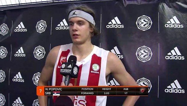 EB ANGT Finals Game 2 Interview: Nemanja Popovic, U 18 Crvena Zvezda mts Belgrade