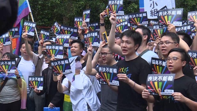 Taiwan legislature passes Asia’s first same-sex marriage law