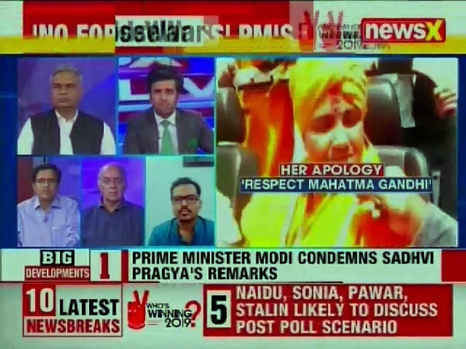BJP cleans Sadhvi Pragya's Nathuram Godse mess; Congress implicated Pragya, BJP President Amit Shah