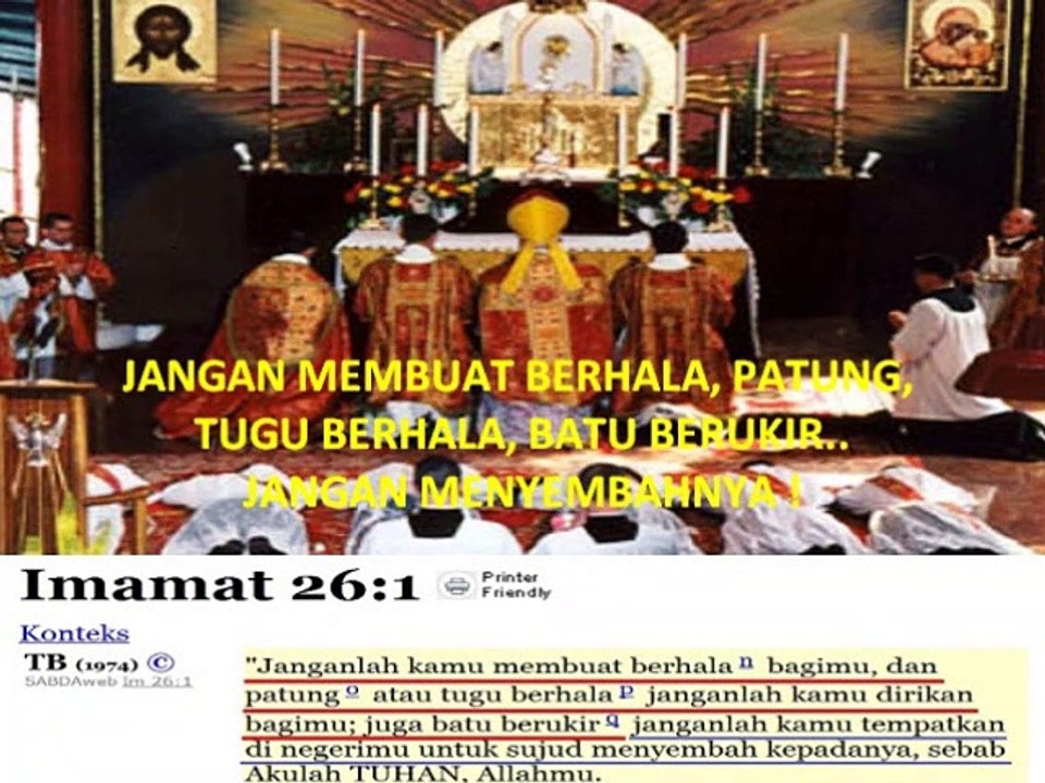 ZACHARY WEST (AKTIVIS KRISTEN) : "DALAM BIBLE DILARANG MEMBUAT PATUNG DAN DI SEMBAH !"