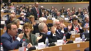 Nigel Farage vs Tony Blair EU clash at European Parliament