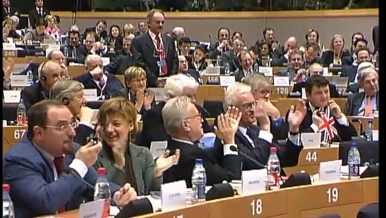 Nigel Farage vs Tony Blair EU clash at European Parliament