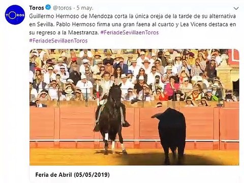 Feria de Abril (05/05/2019) Guillermo Hermoso de Mendoza Lea Vicens Pablo Hermoso