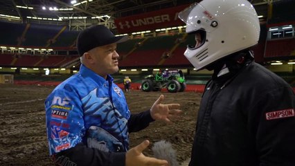 We test out the Monster Trucks in Cardiff