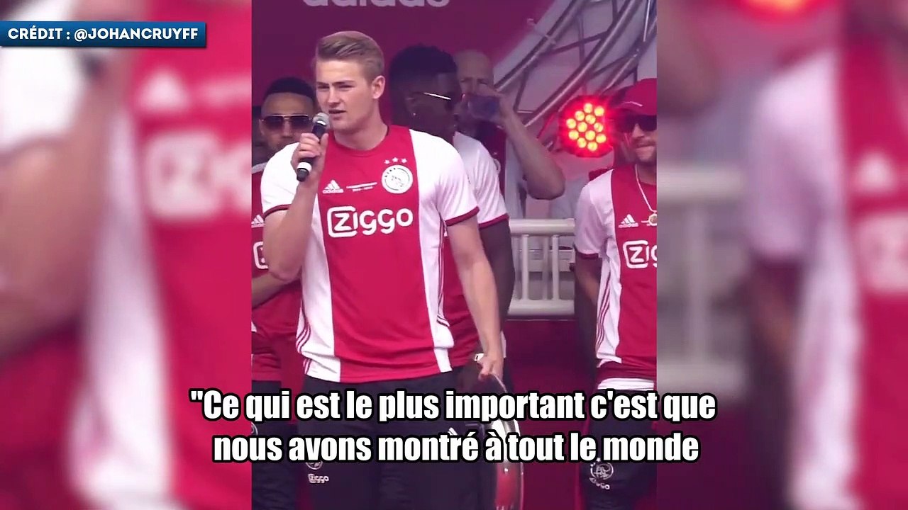 Le discours impressionnant de Matthijs de Ligt lors de la célébration du titre