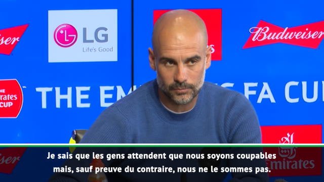 Man City - Guardiola : Nous sommes innocents jusqu'à preuve du contraire