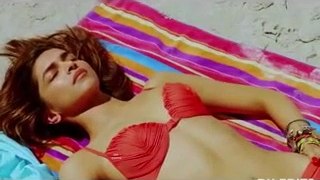 Deepika Padukone Exposing Sexy Body in Red Bikni
