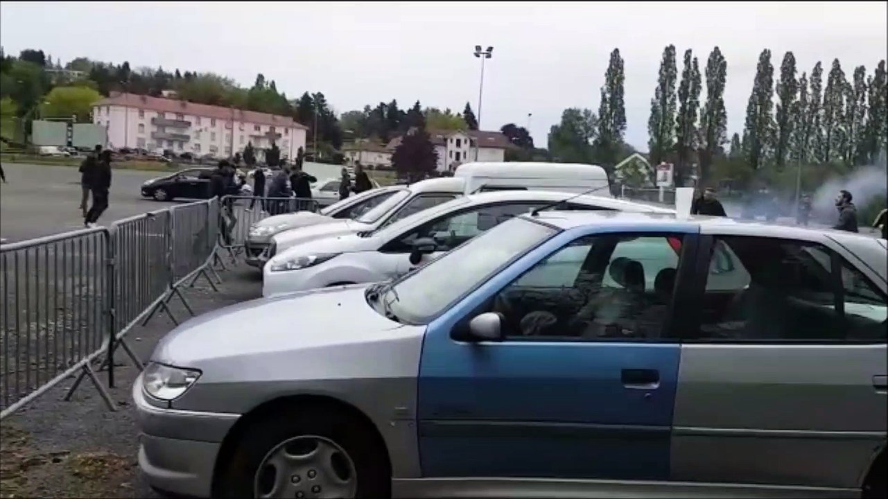 Match FC Sochaux - Grenoble :  échauffourées à l'extérieur du stade Bonal