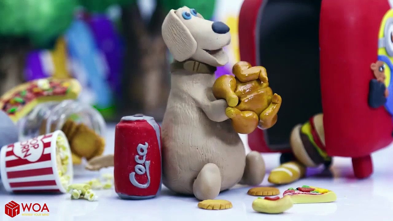 CLAY MIXER: AIRPORT SERVICE FOR DUG THE DOG  Play Doh Cartoons