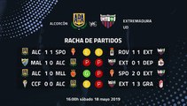 Previa partido entre Alcorcón y Extremadura UD Jornada 39 Segunda División