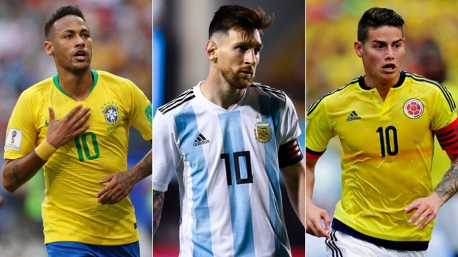 Veja os dez jogadores mais valiosos que estarão na Copa América