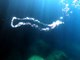 Freediver Blows Some Bubbles